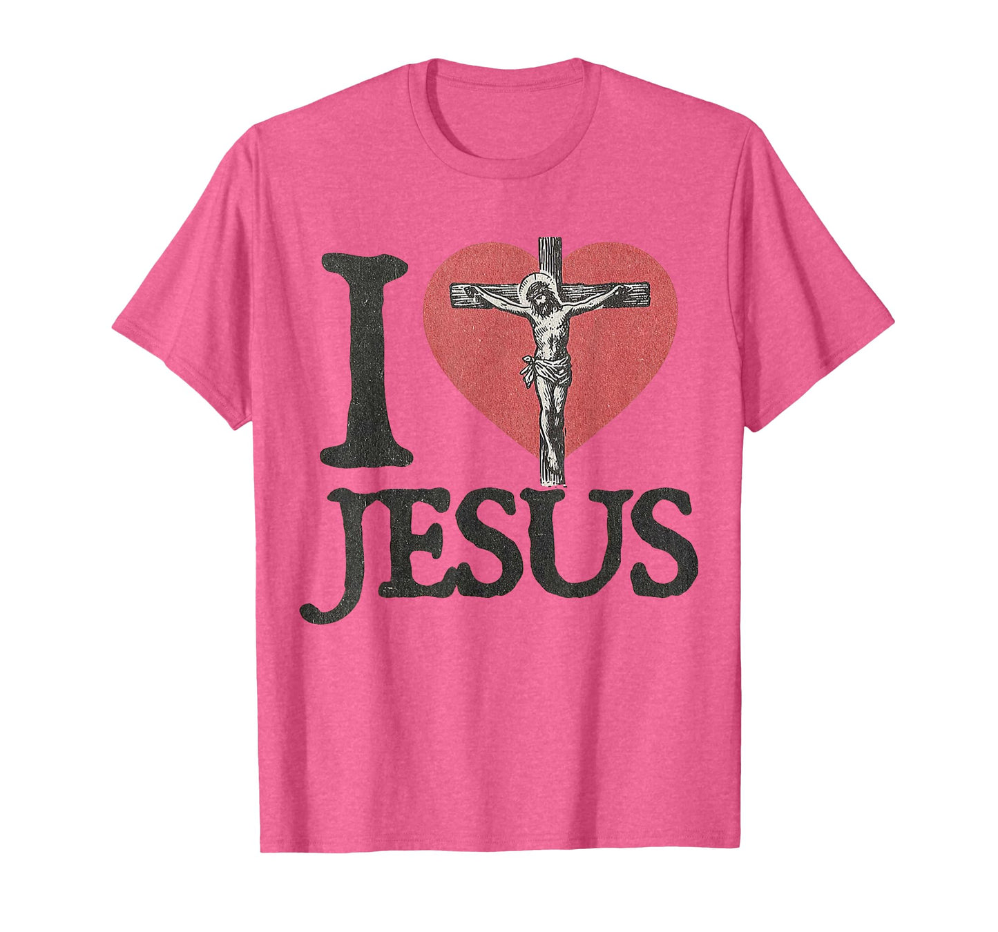I Love Jesus Vintage Faith-Based T-Shirt