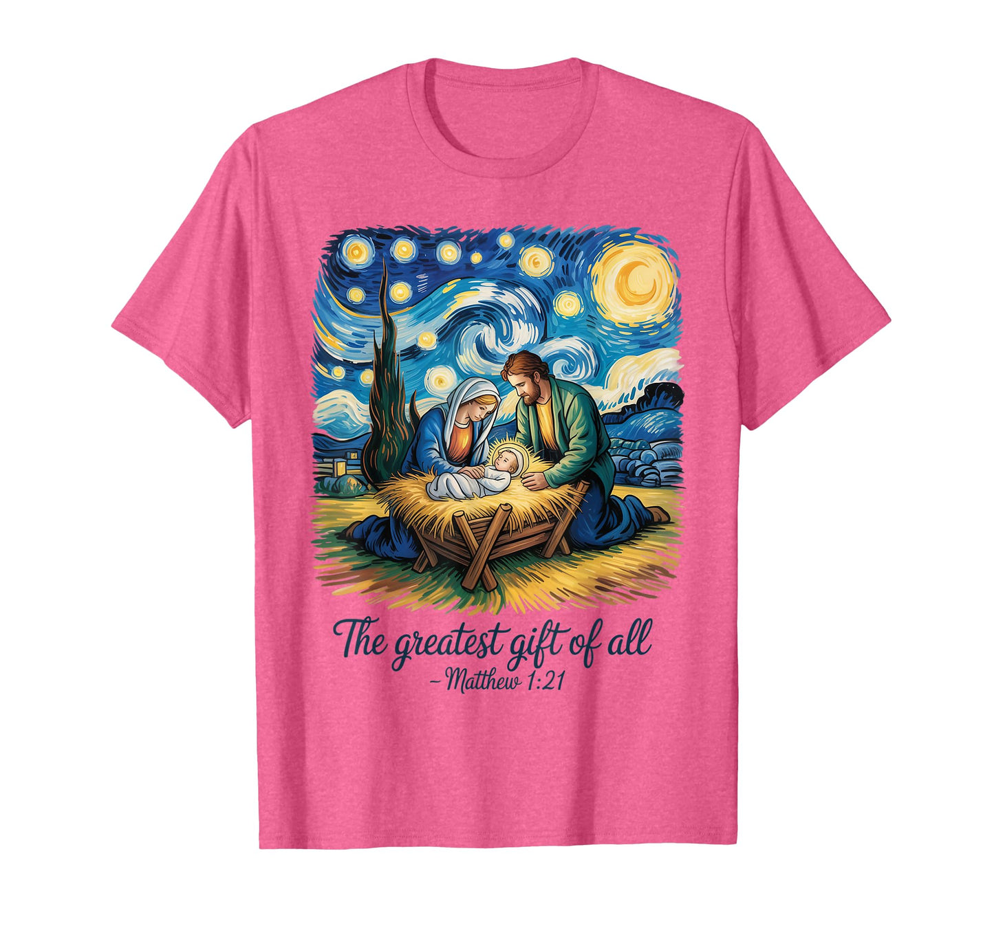 Christmas Nativity Scene Greatest Gift of All Jesus Faith T-Shirt