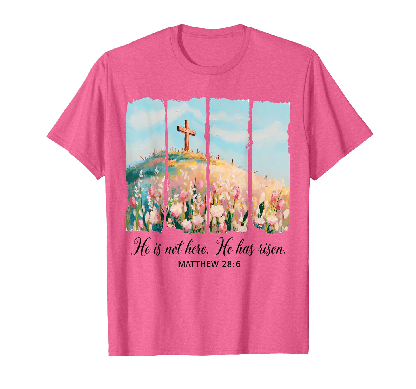 He is Risen Happy Easter Jesus Christian Women Girls Kids T-Shirt