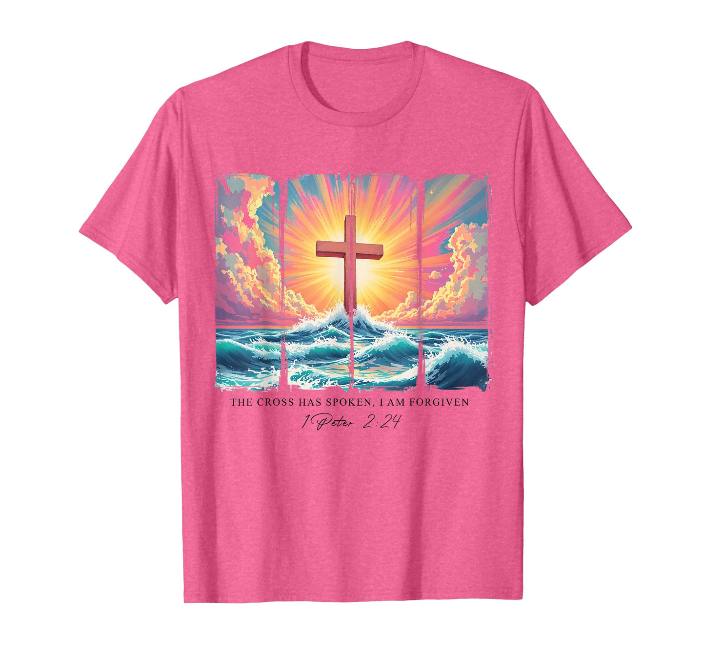 The Cross Has Spoken I'm Forgiven Bible Verse Scipture Faith T-Shirt