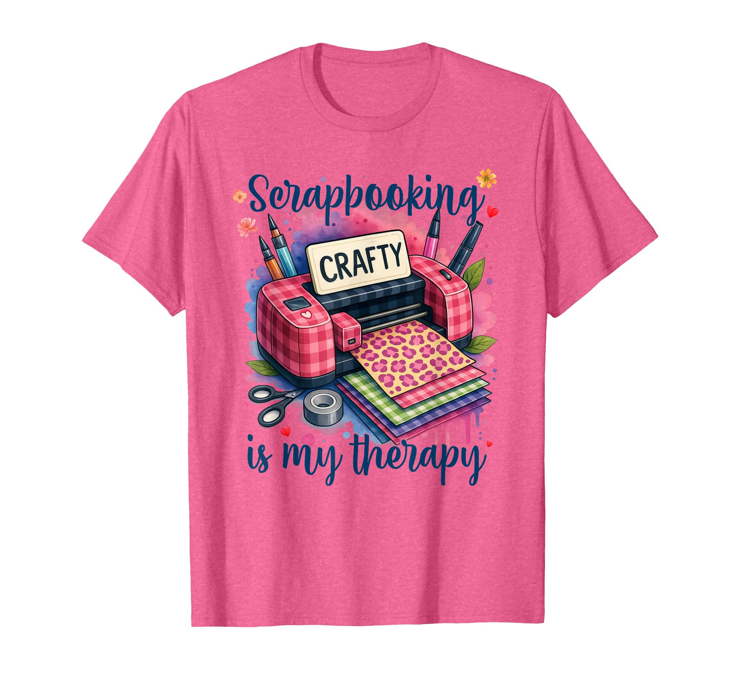 Scrapbooker Scrapbooking Crafting Scrapbooking Is My Therapy T-Shirt