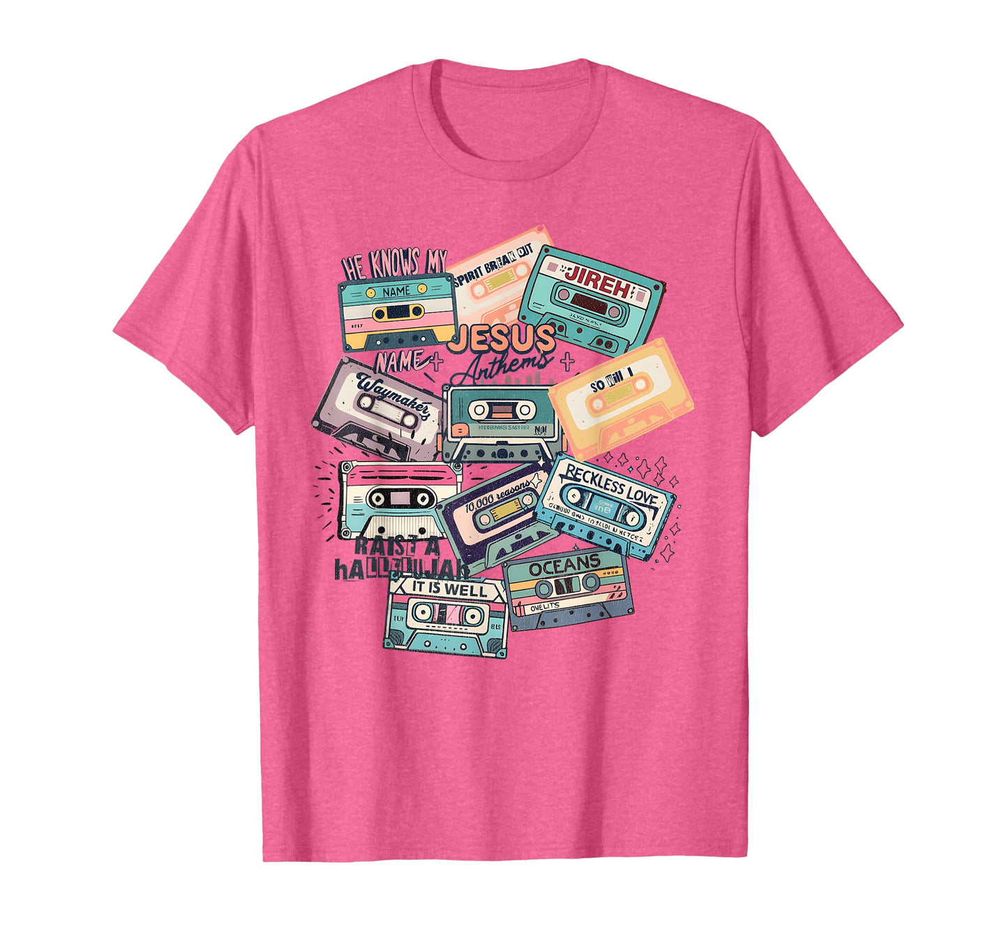 Jesus Anthems Christian Cassette Tape God Music T-Shirt