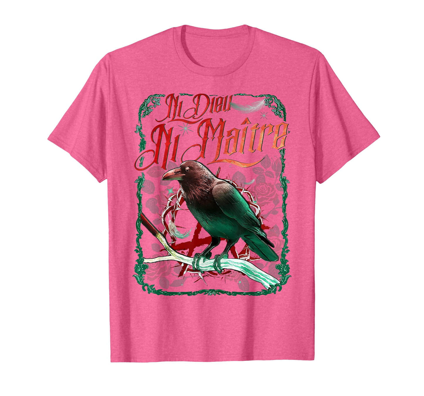 Crow Ni Dieu Ni Maître Statement No God No Master Anti Trump T-Shirt