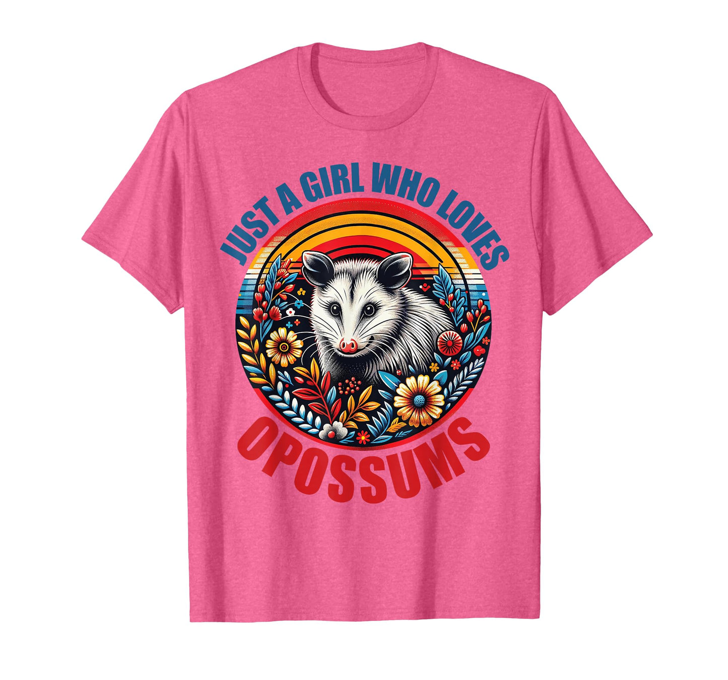 Girls Opossums-Shirt Kids Teen Just A Girl Who Loves Possum T-Shirt