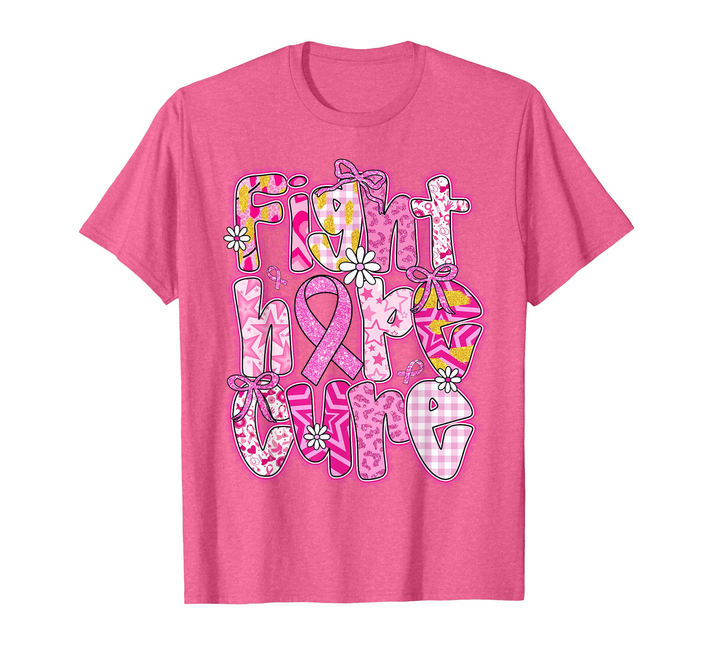 Faith Hope Cure Breast Cancer October We Wear Pink Women T-Shirt