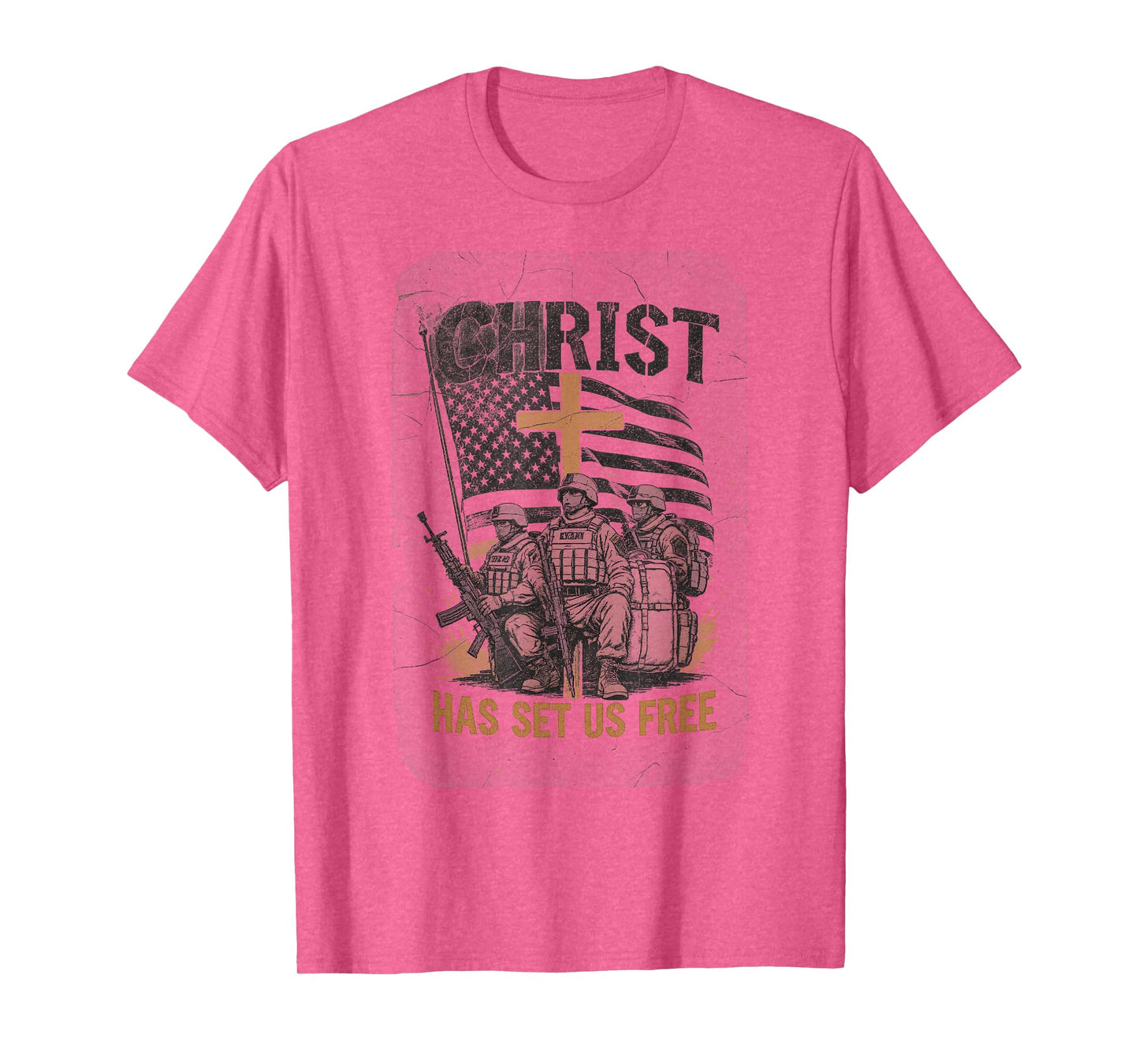 Patriotic Christian Freedom Faith Message American Believer T-Shirt