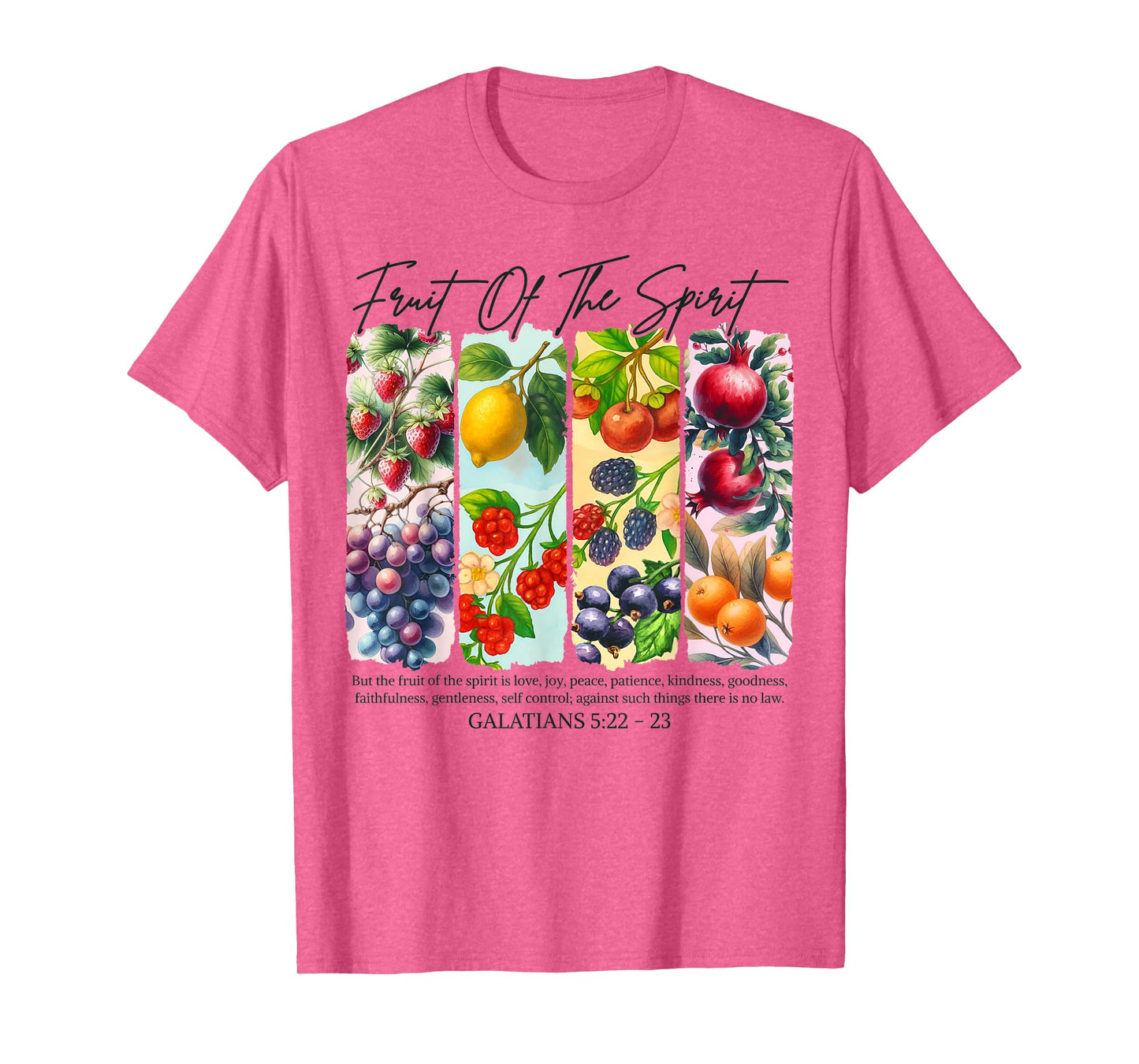 Christian Faith Religious Brushstroke Fruit Of The Spirit T-Shirt
