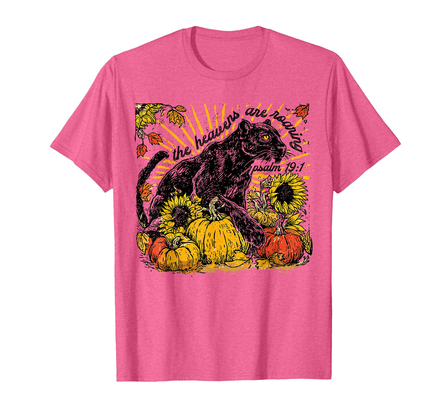 The Heavens are Roaring Christian Faith Pumpkin Season T-Shirt