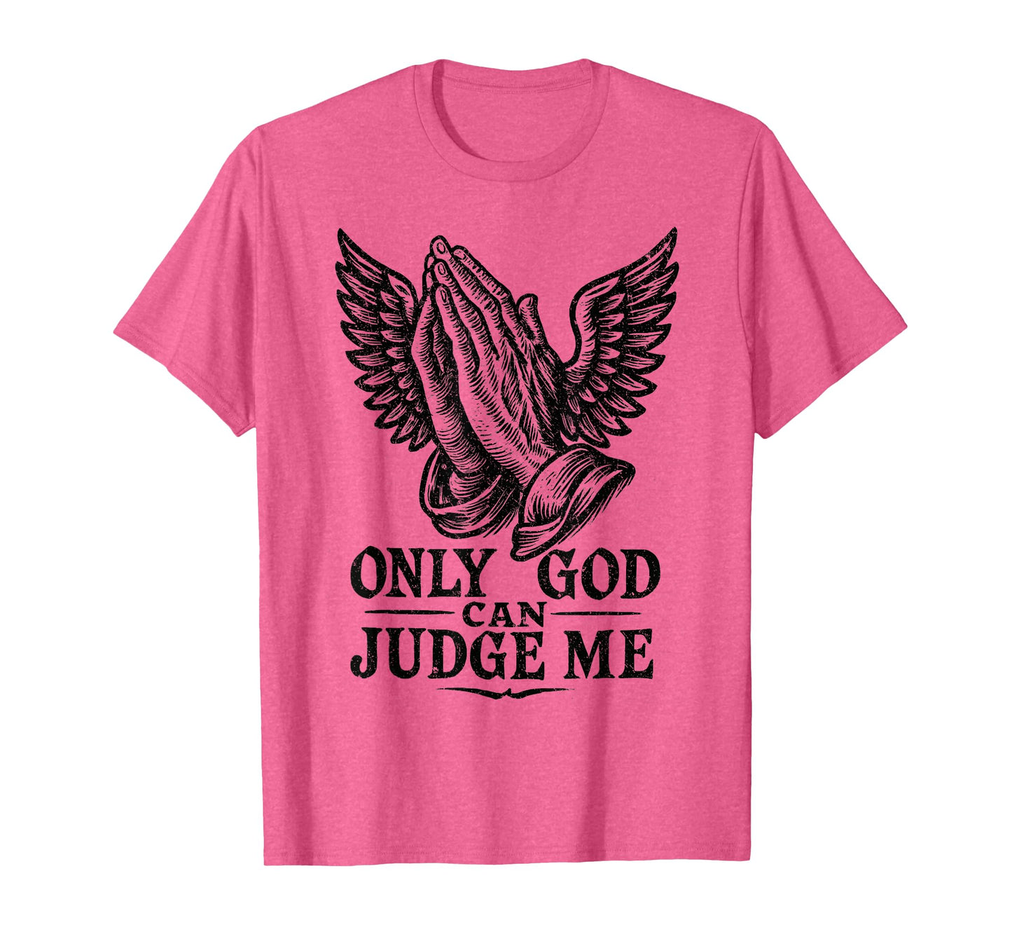 Only God Can Judge Me Prayer Hands Doves Chicano Tattoo T-Shirt