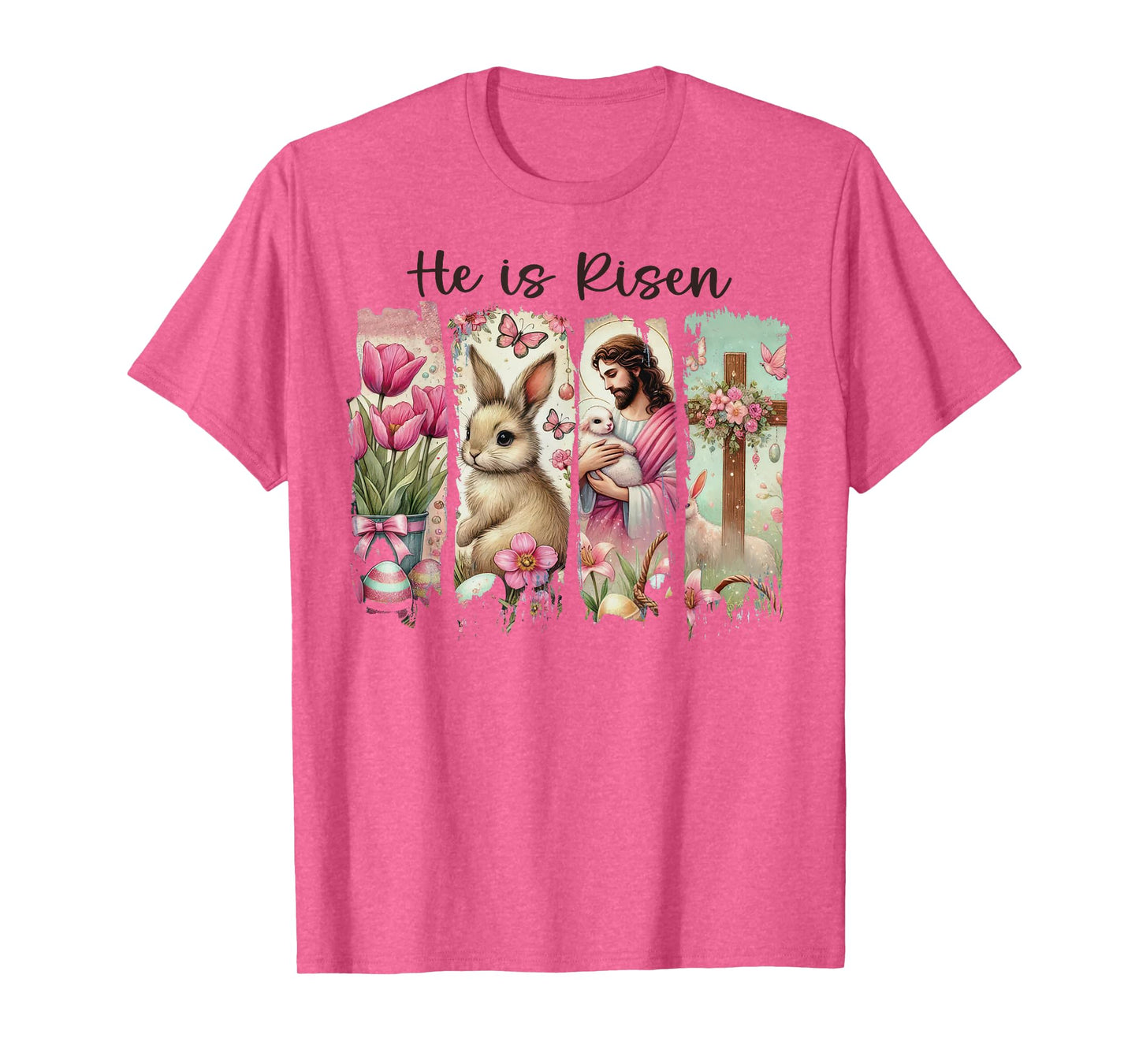 He Is Risen Religious Easter Christian Women T-Shirt