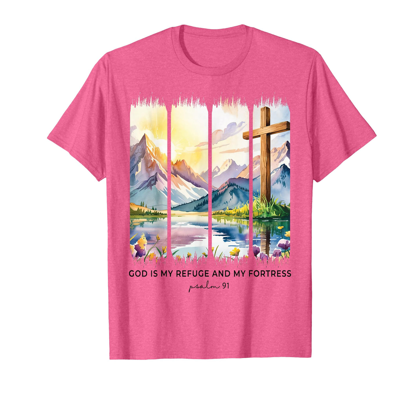 Psalm 91 Christian Girl Faith Based Encouragement Women T-Shirt