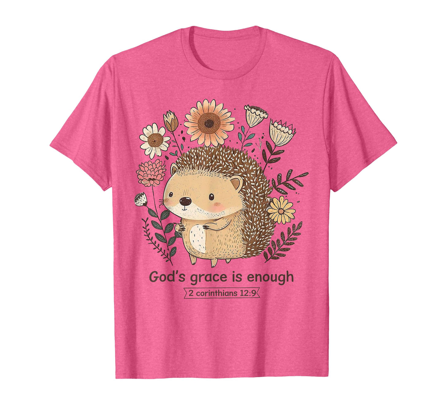Hedgehog God's Grace Is Enough T-Shirt