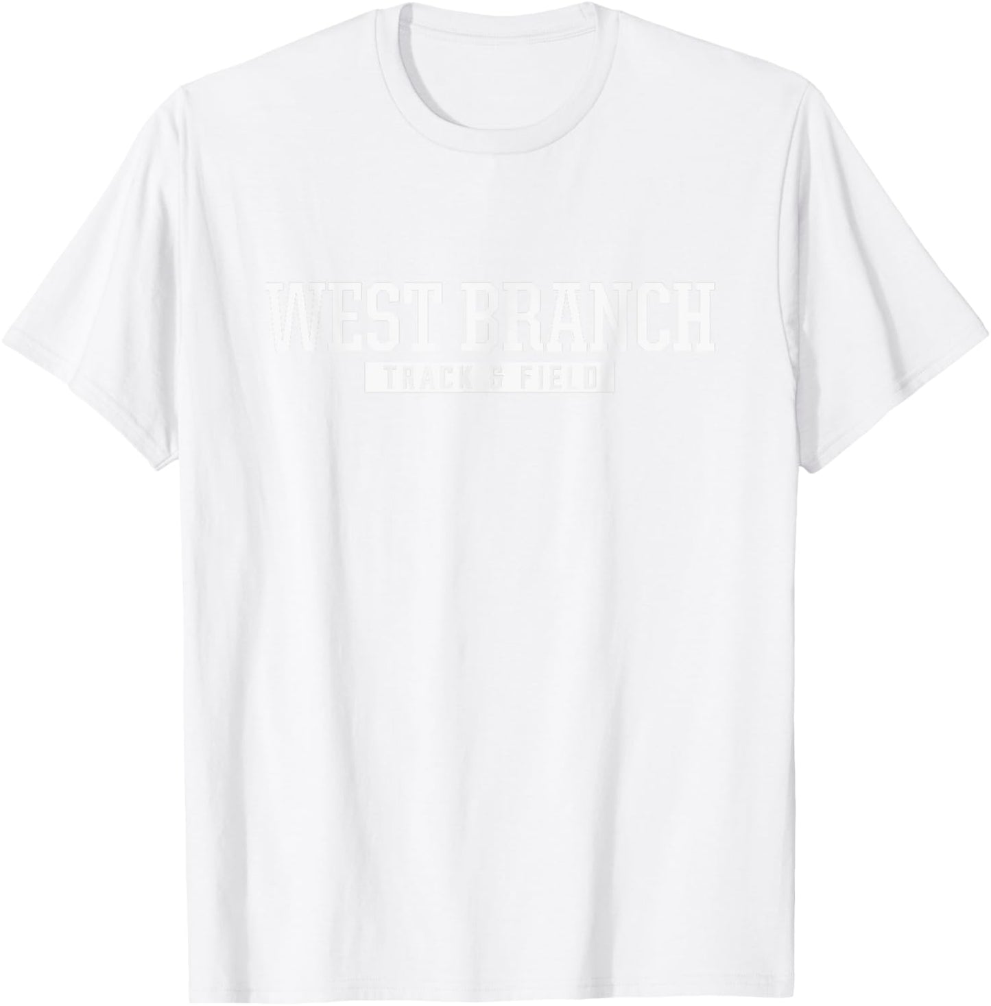 West Branch High School Track & Field T-Shirt - T-Shirt | White