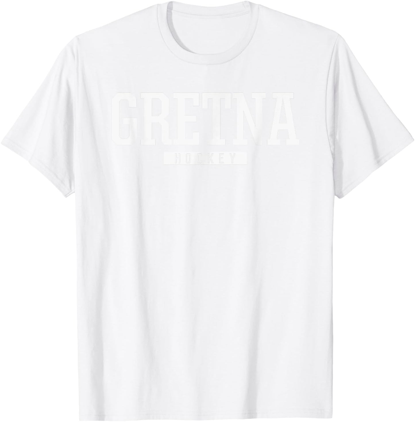 Gretna High School Hockey T-Shirt - T-Shirt | White