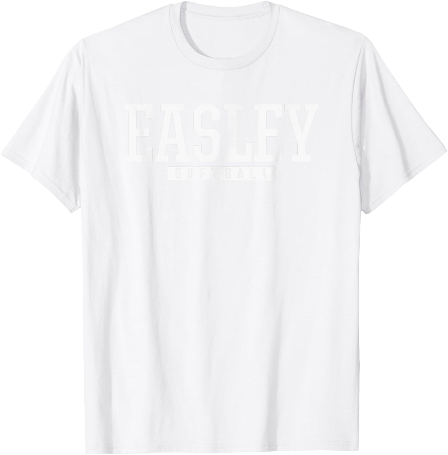 Easley High School Softball T-Shirt - T-Shirt | White