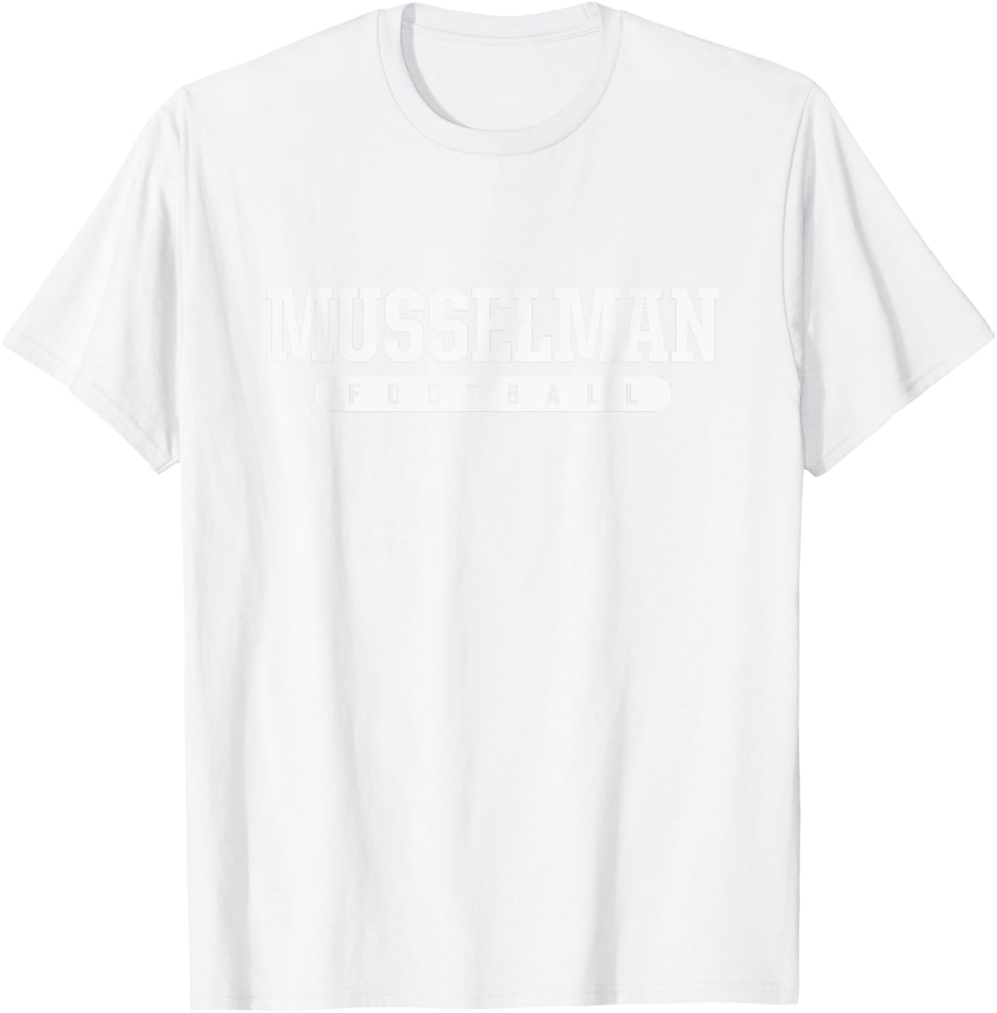 Musselman High School Football T-Shirt - T-Shirt | White