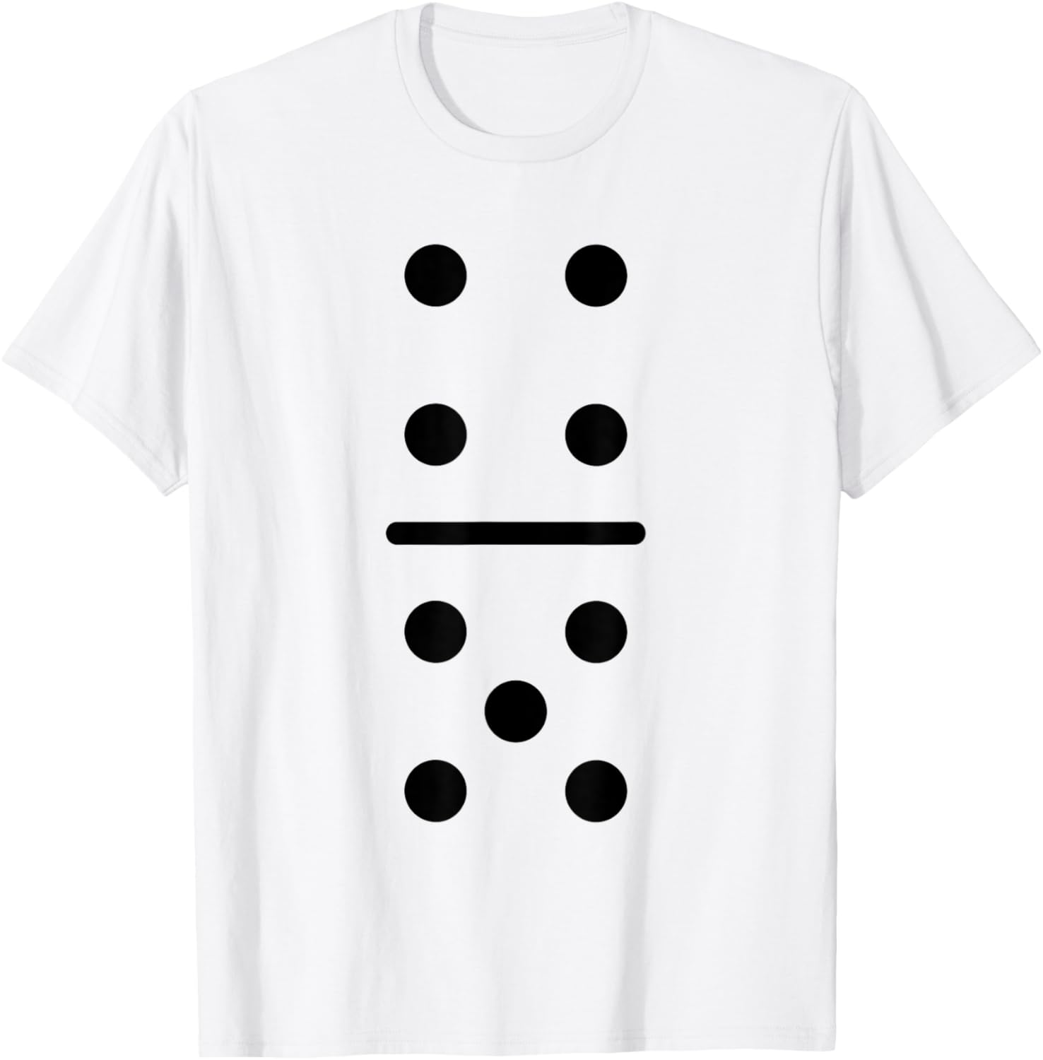 Domino Game 4 5 Dots Halloween Matching Group Costume T-Shirt - T-Shirt | White