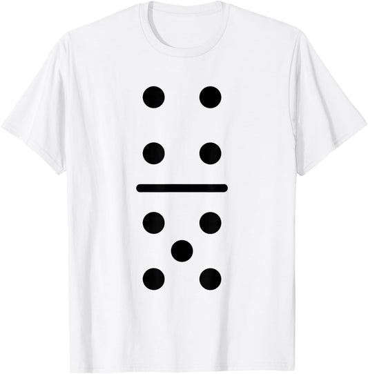 Domino Game 4 5 Dots Halloween Matching Group Costume T-Shirt - T-Shirt | White