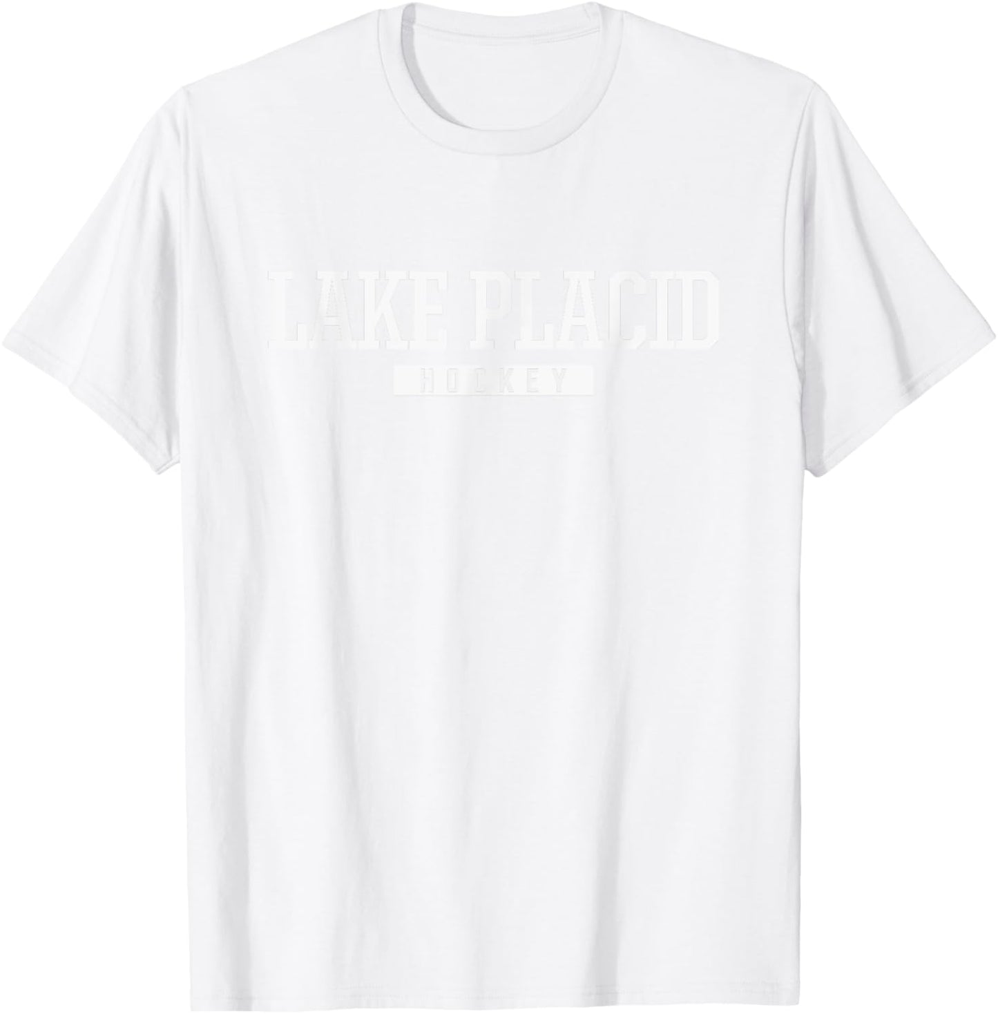 Lake Placid High School Hockey T-Shirt - T-Shirt | White