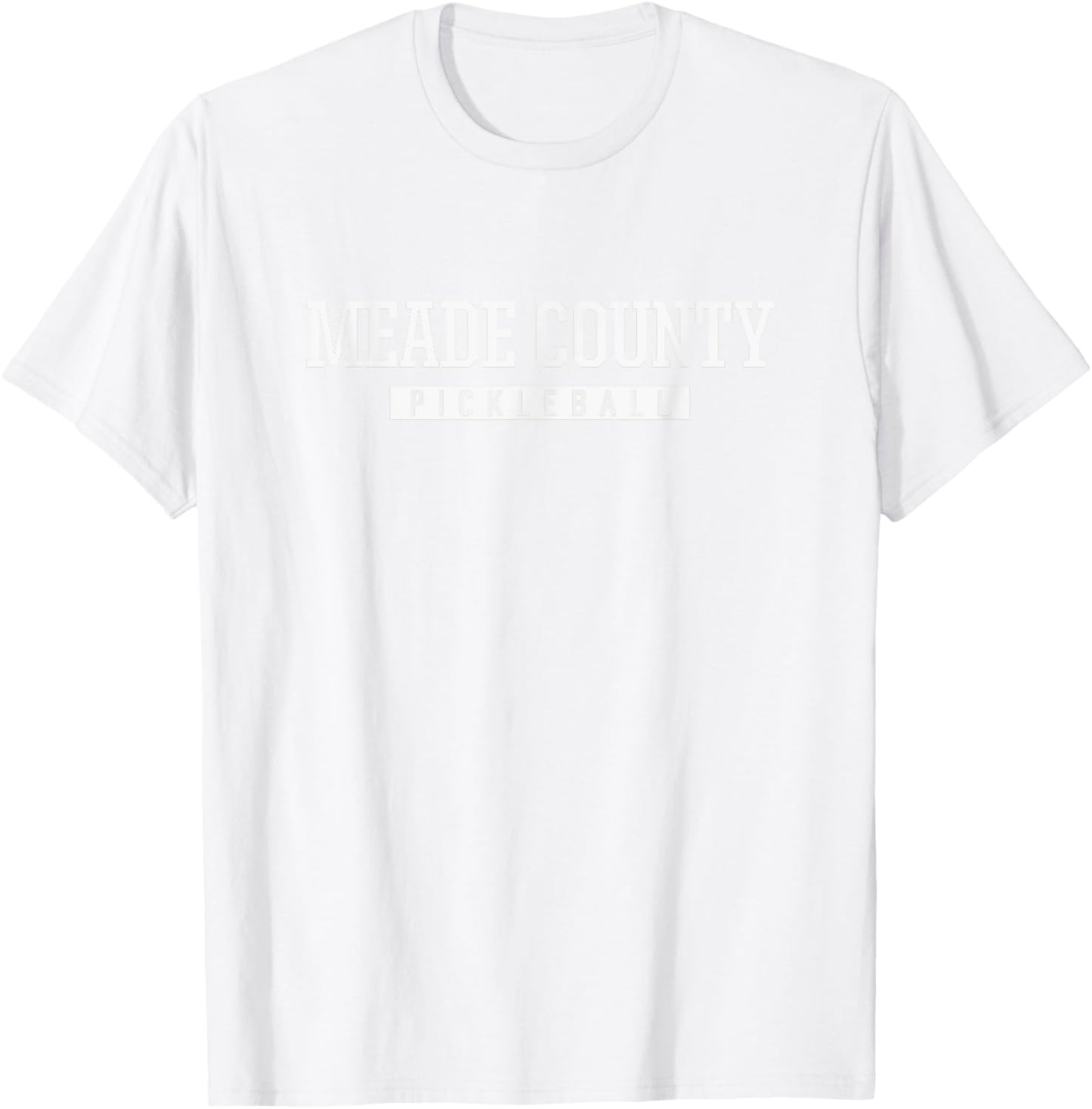 Meade County Greenwaves Pickleball HS T-Shirt - T-Shirt | White