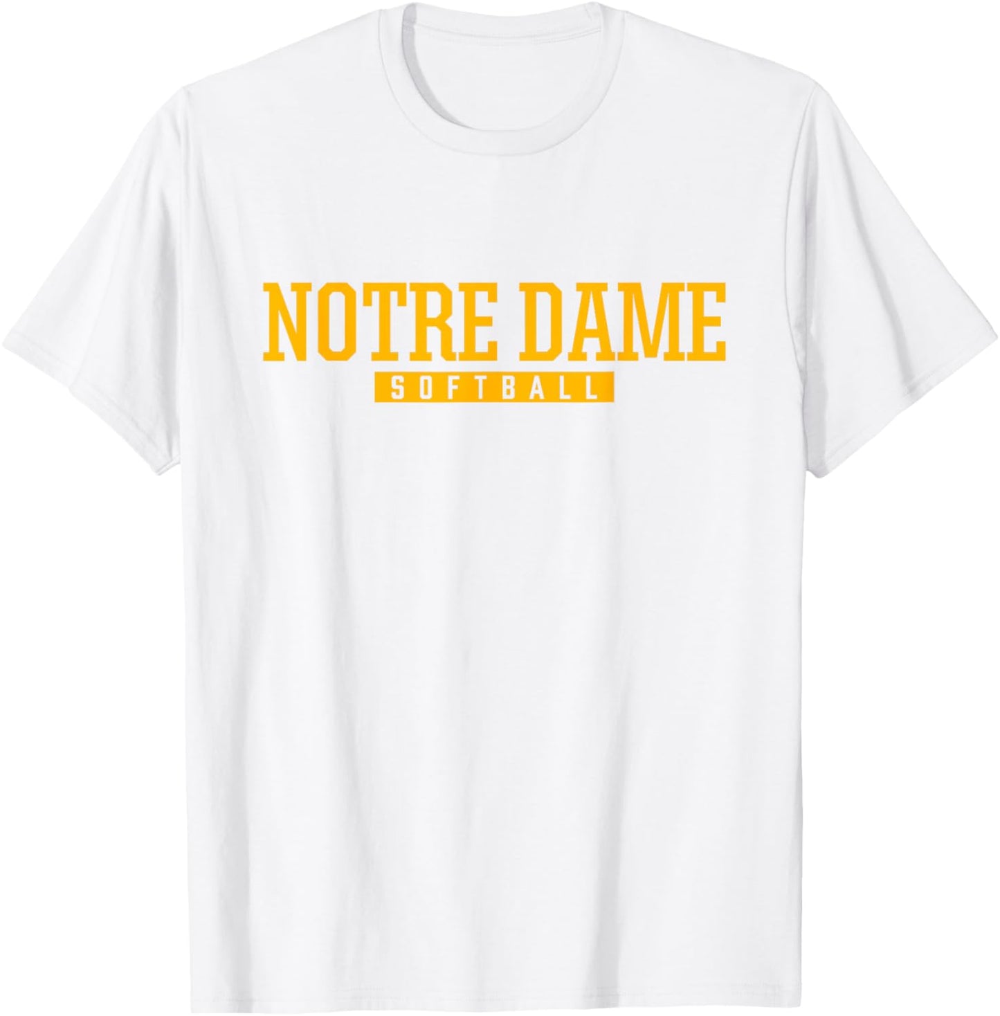 Notre Dame High School Softball T-Shirt - T-Shirt | White