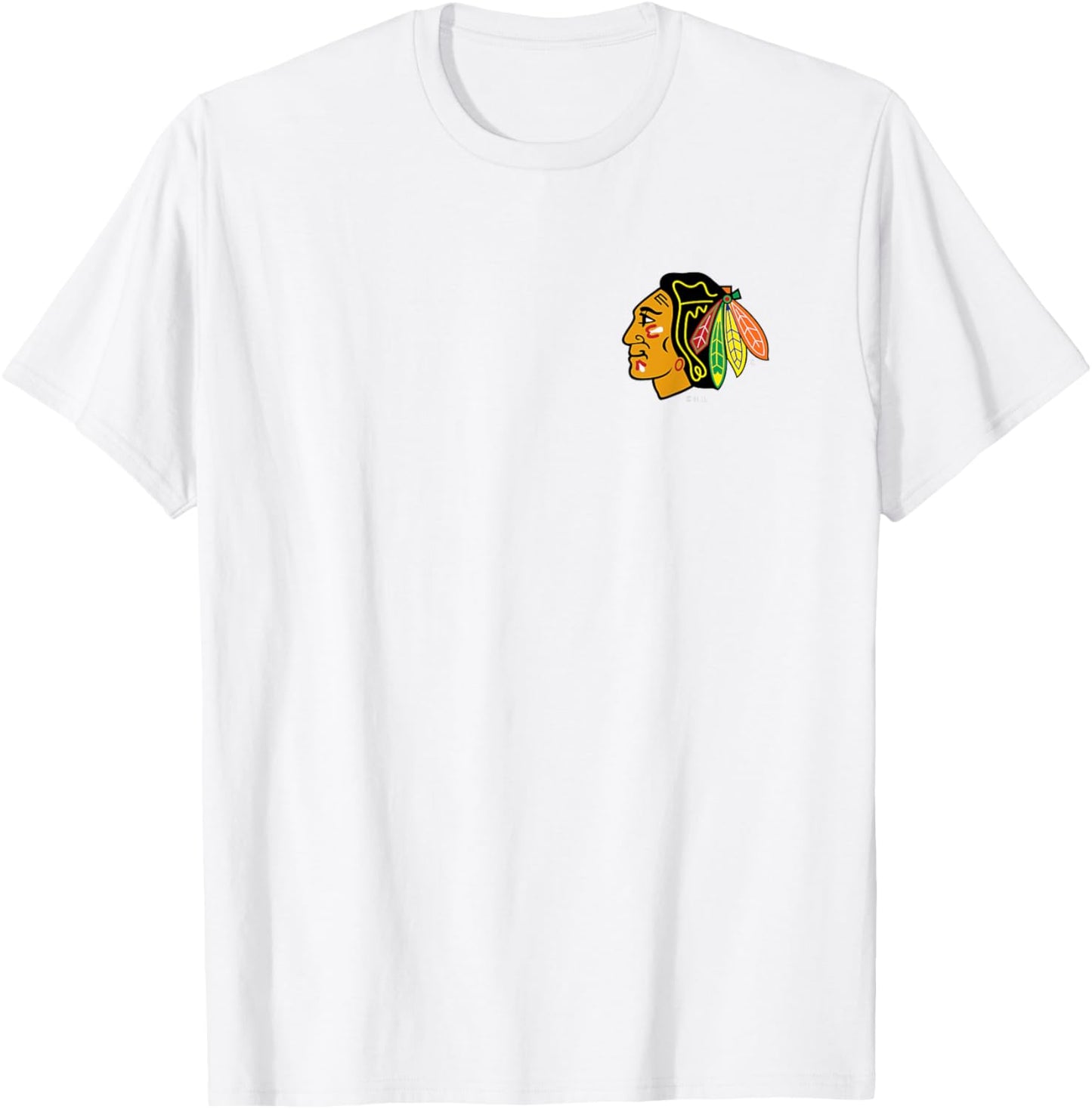 Chicago Blackhawks Support Gray Officially Licensed T-Shirt - T-Shirt | White