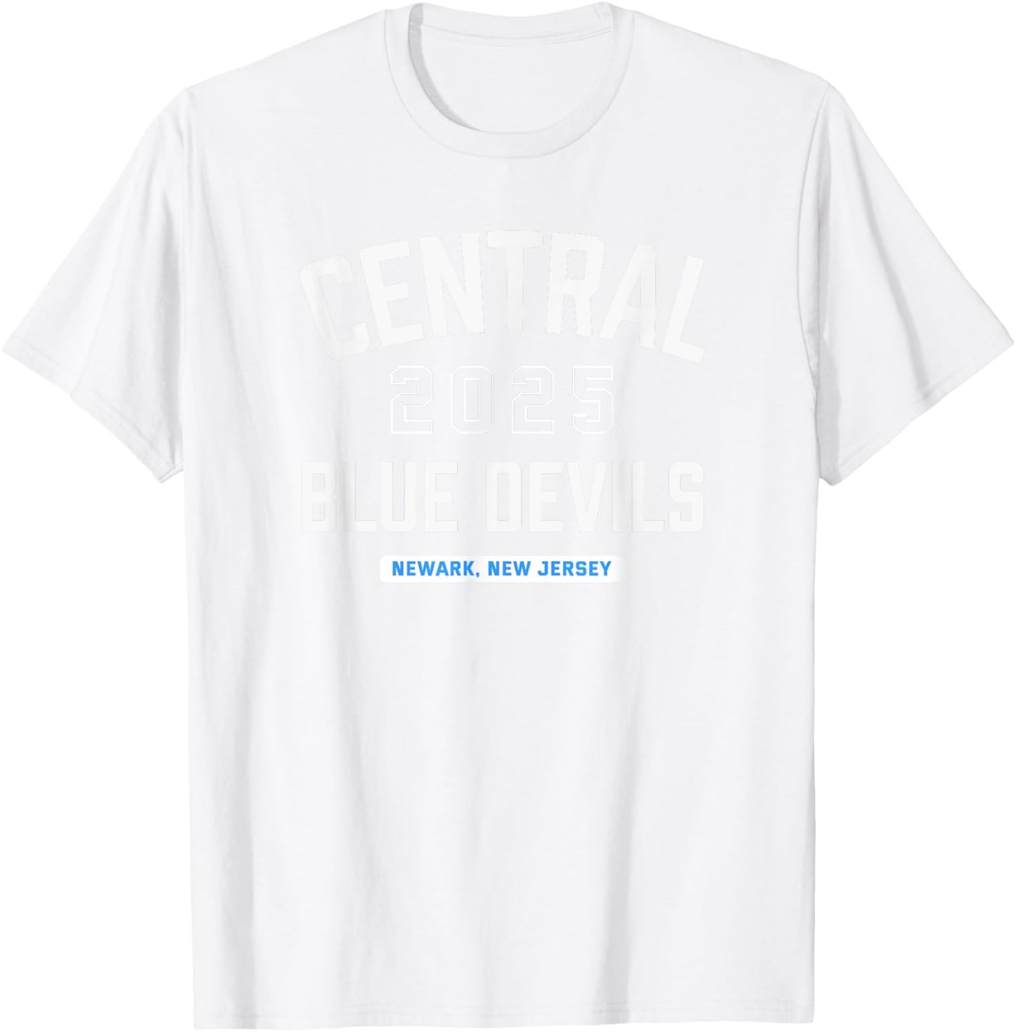 Central Blue Devils Newark, New Jersey 2025 T-Shirt - T-Shirt | White