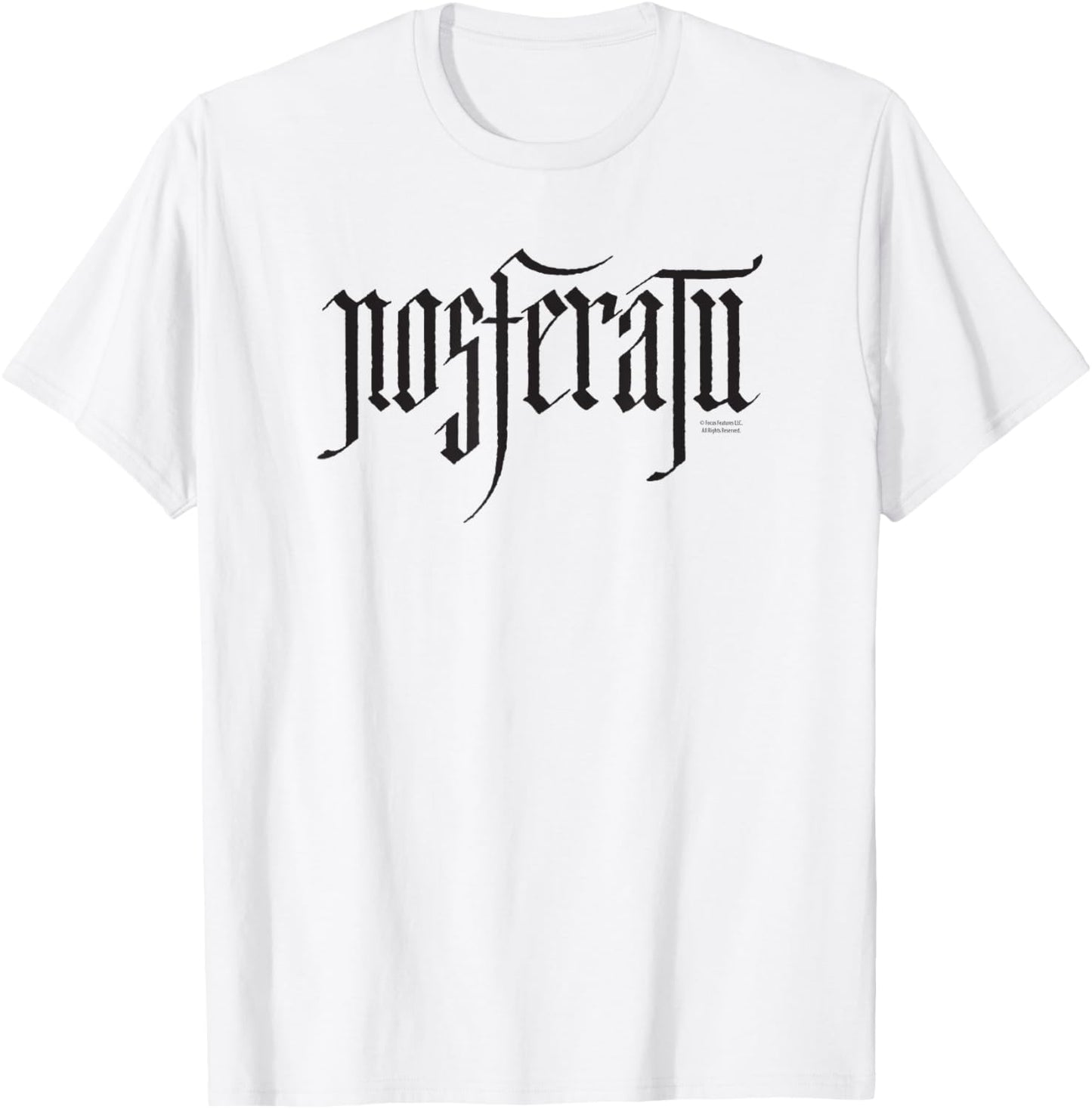 Nosferatu Logo Black T-Shirt - T-Shirt | White