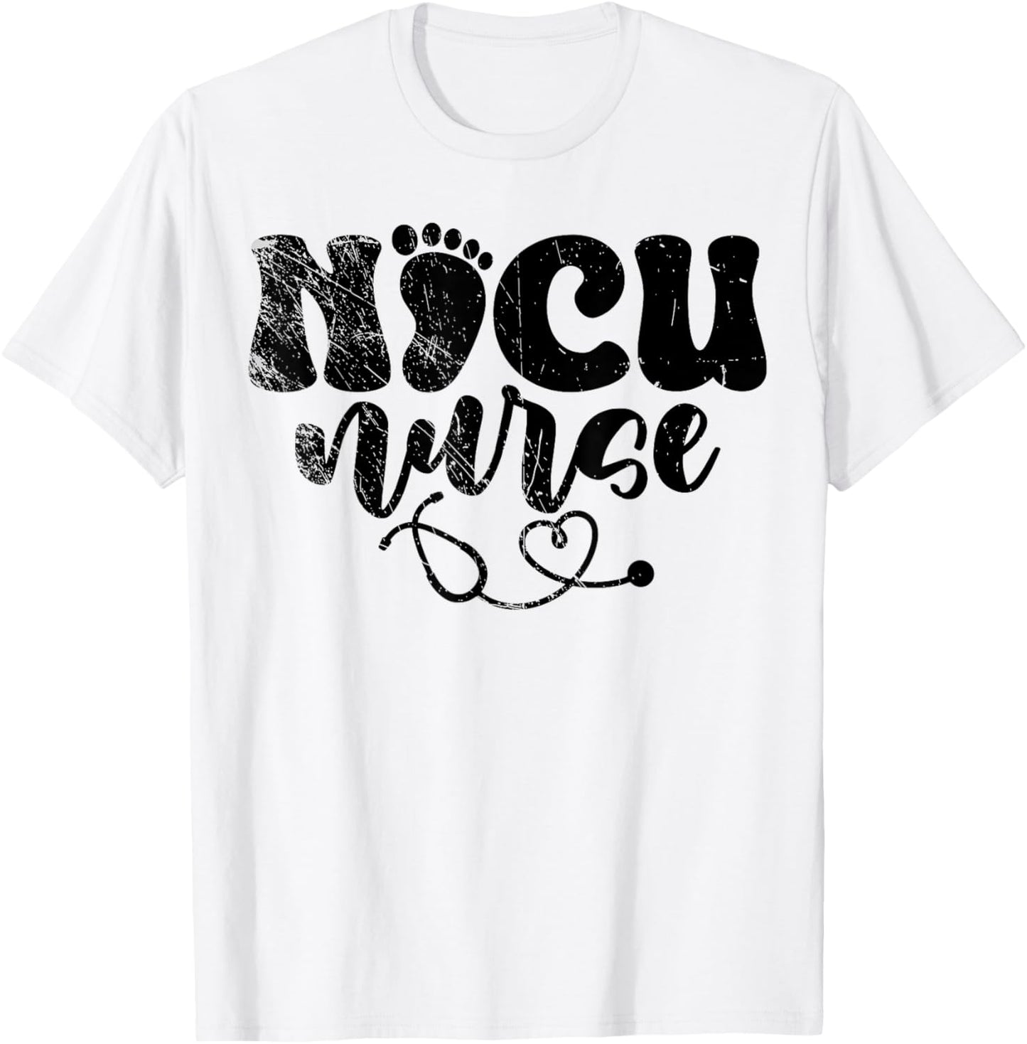 Proud NICU Nurse, Nurse Lover T-Shirt - T-Shirt | White