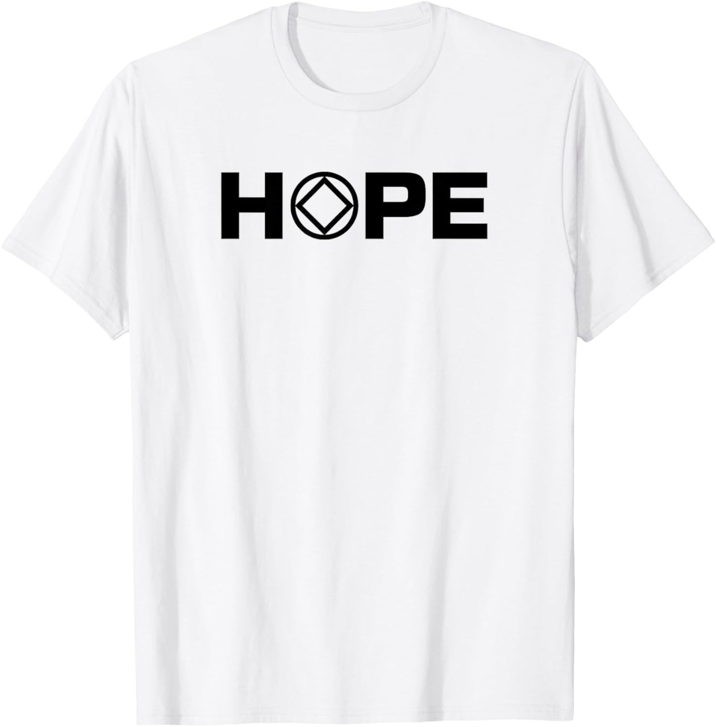 NA Hope Narcotics Anonymous Addiction Clean Recovery Prayer T-Shirt - T-Shirt | White