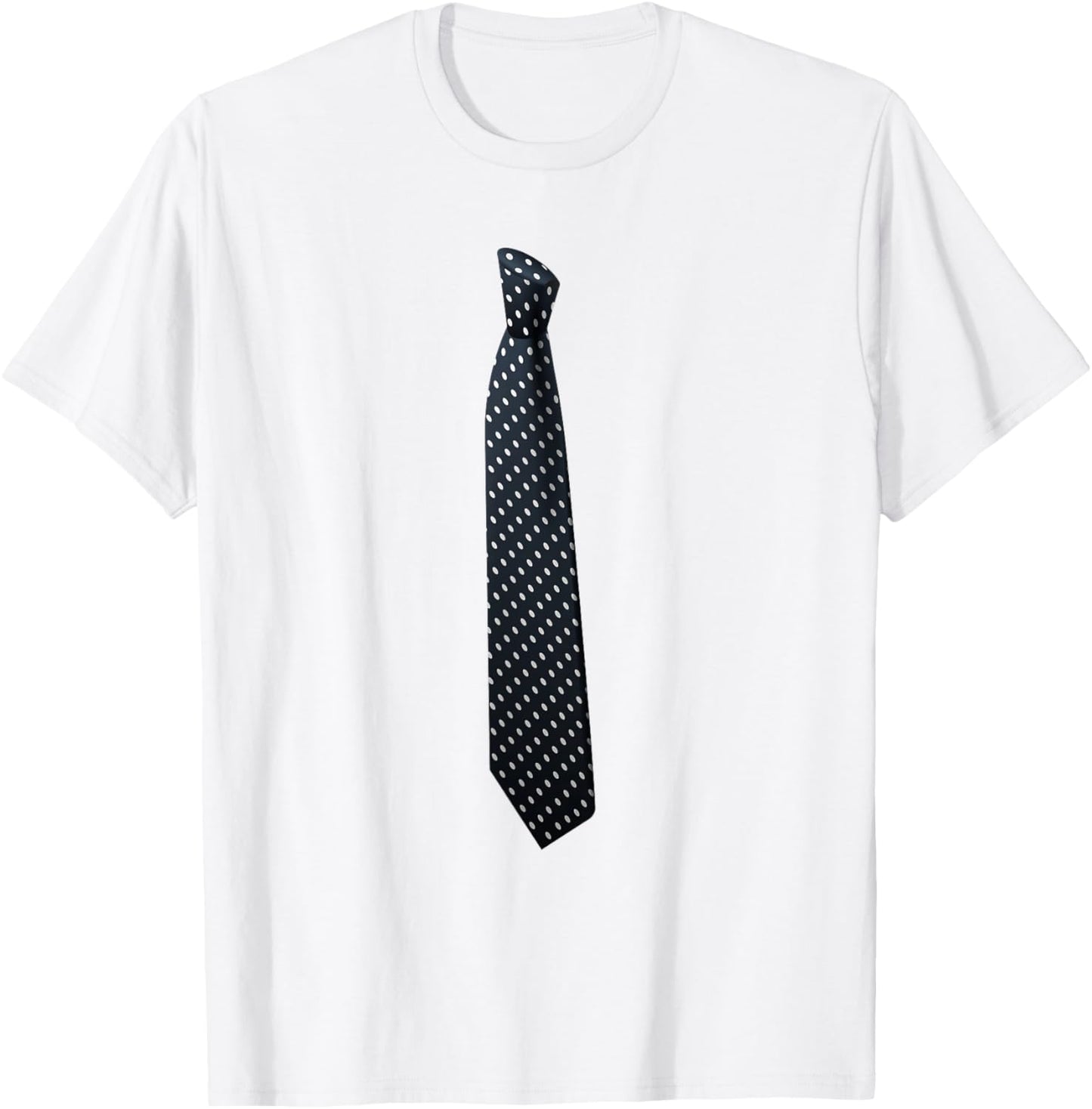 Necktie Funny Dress Black Tie Funny Elegant Business Costume T-Shirt - T-Shirt | White