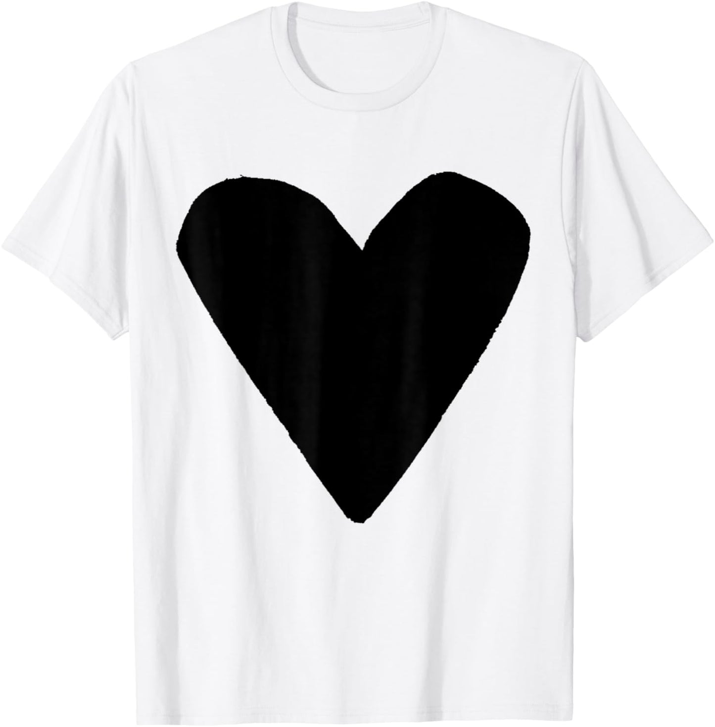 Black Heart Pink T-Shirt - T-Shirt | White