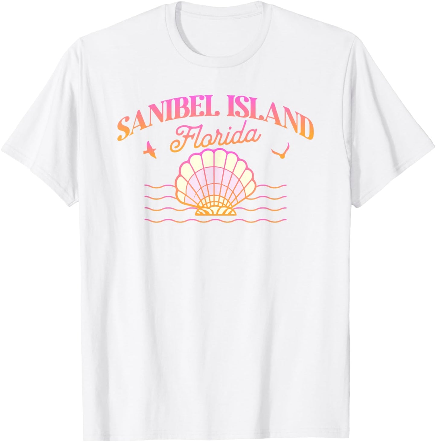Sanibel Island Florida FL Seashell Shells Beach Souvenir T-Shirt - T-Shirt | White