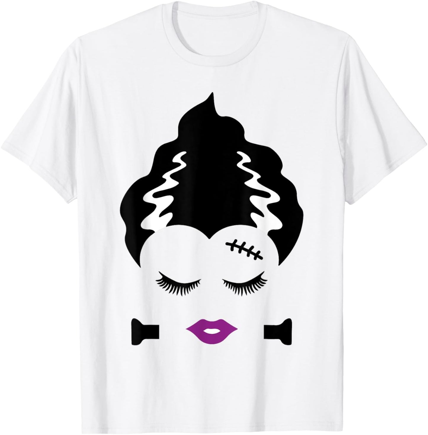 Bride of Frankenstein Monster Halloween Costume T-Shirt - T-Shirt | White
