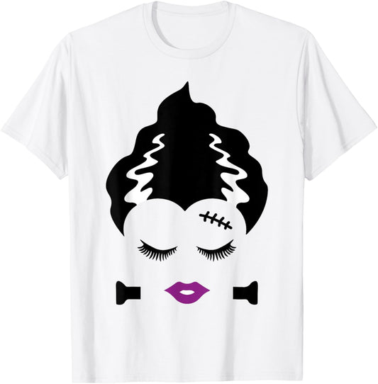 Bride of Frankenstein Monster Halloween Costume T-Shirt - T-Shirt | White
