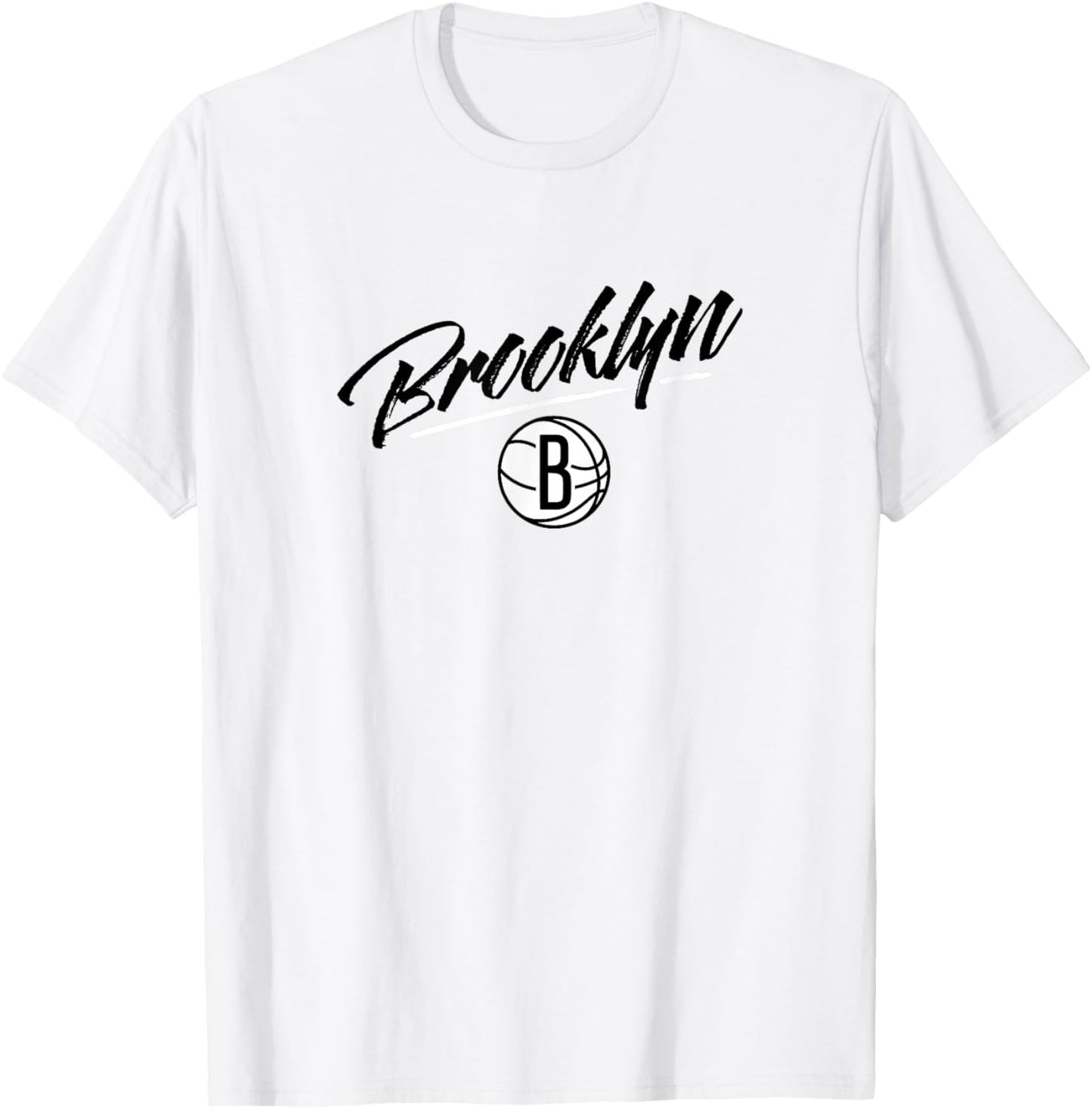 NBA - Brooklyn Nets Marker Script Logo T-Shirt - T-Shirt | White