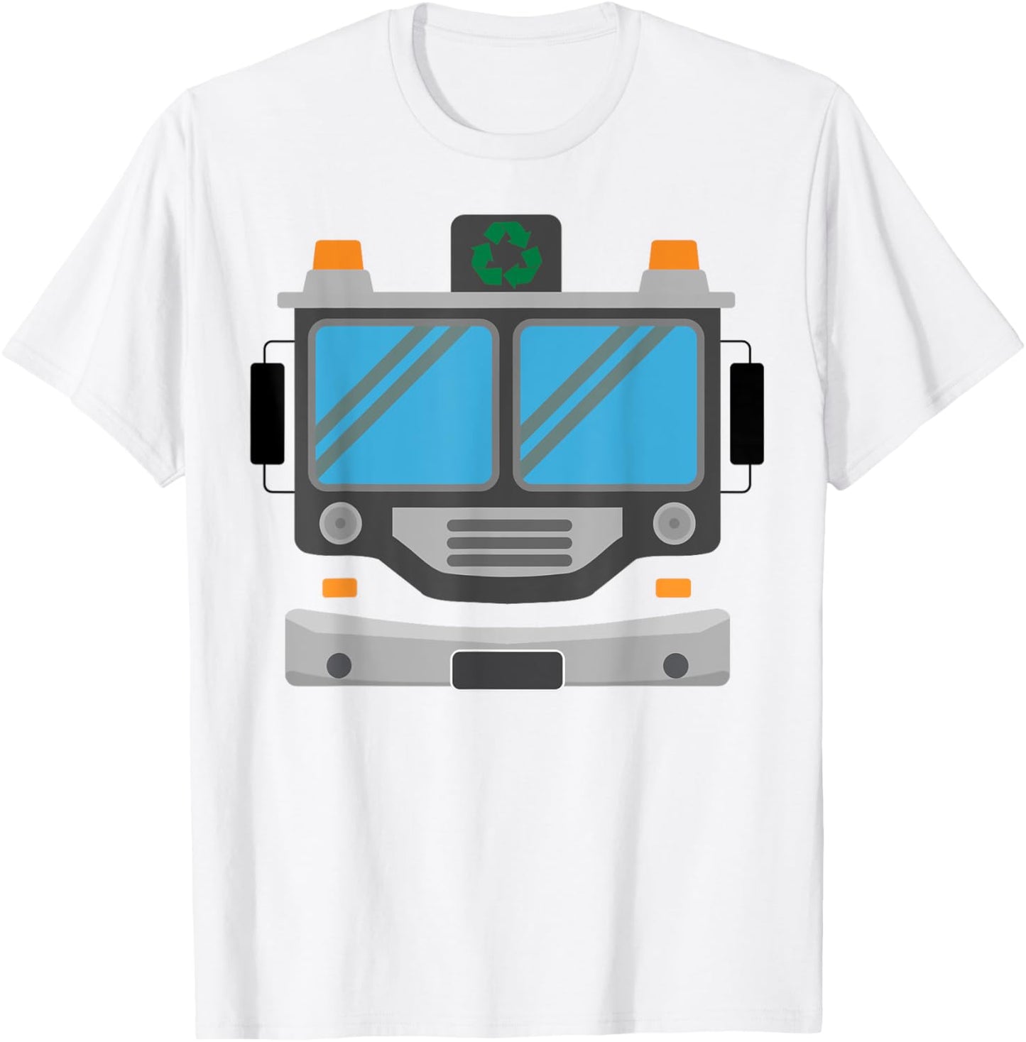 Green Garbage Truck DIY Costume Cosplay Halloween Kids Boys T-Shirt - T-Shirt | White