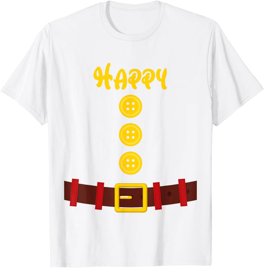 Dwarf Easy Halloween Group Dwarf Matching Men Women Costume T-Shirt - T-Shirt | White