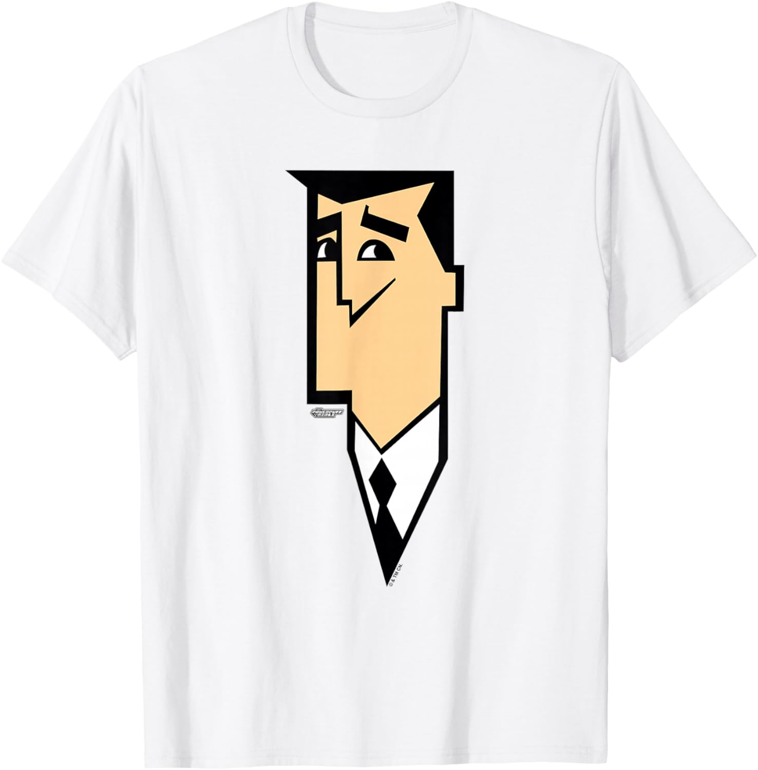 The Powerpuff Girls Professor Utonium Face T-Shirt - T-Shirt | White