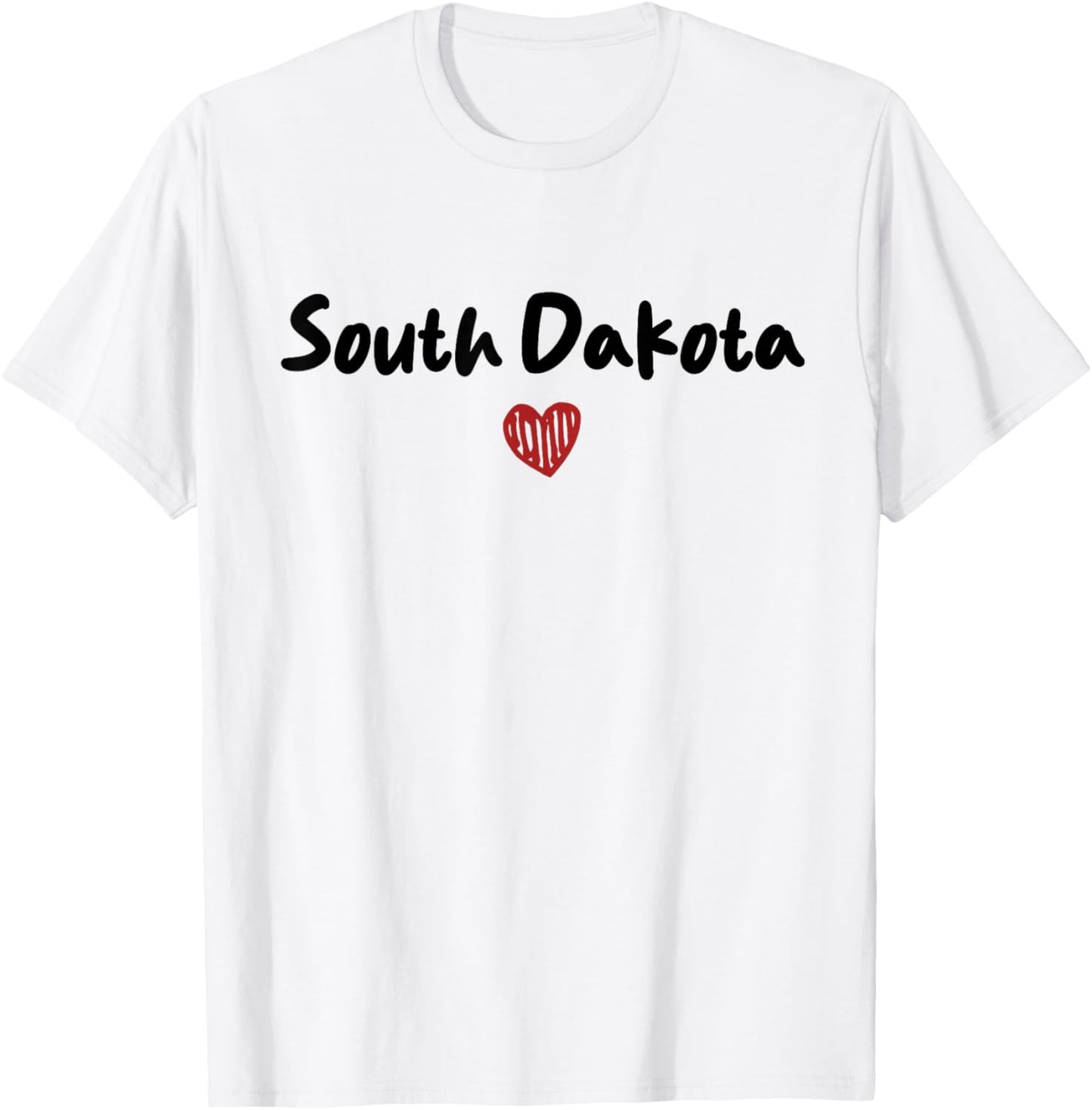 South Dakota - I Love South Dakota - Classic T-Shirt - T-Shirt | White