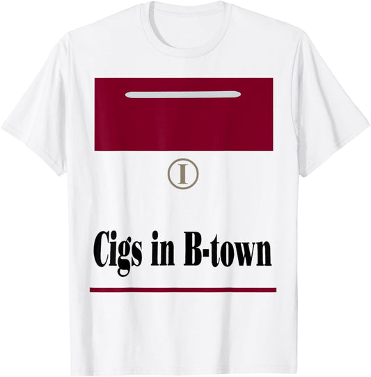 Cigs in B-town - Coach Cig T-Shirt - T-Shirt | White