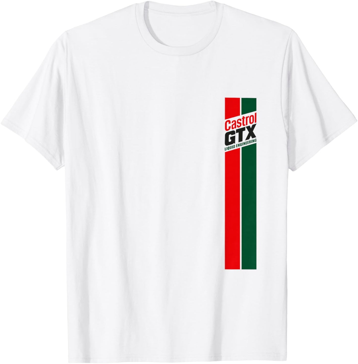 Catrol GTX Stripe Liquid Engineerig Classic Logo PAPL1300 T-Shirt - T-Shirt | White
