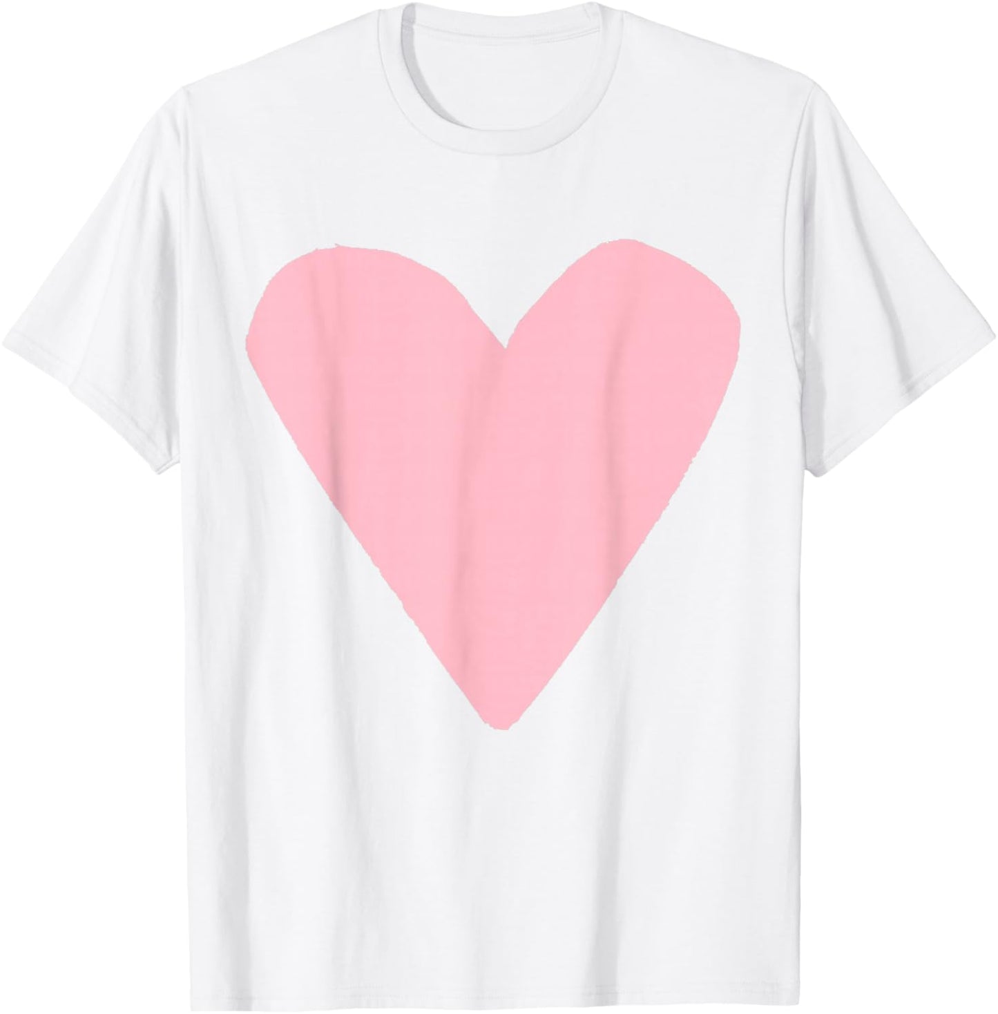 Light Pink Heart Orange T-Shirt - T-Shirt | White