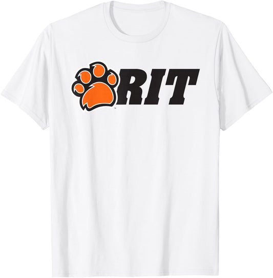 Rochester Institute of Technology RIT Paw Logo T-Shirt - T-Shirt | White
