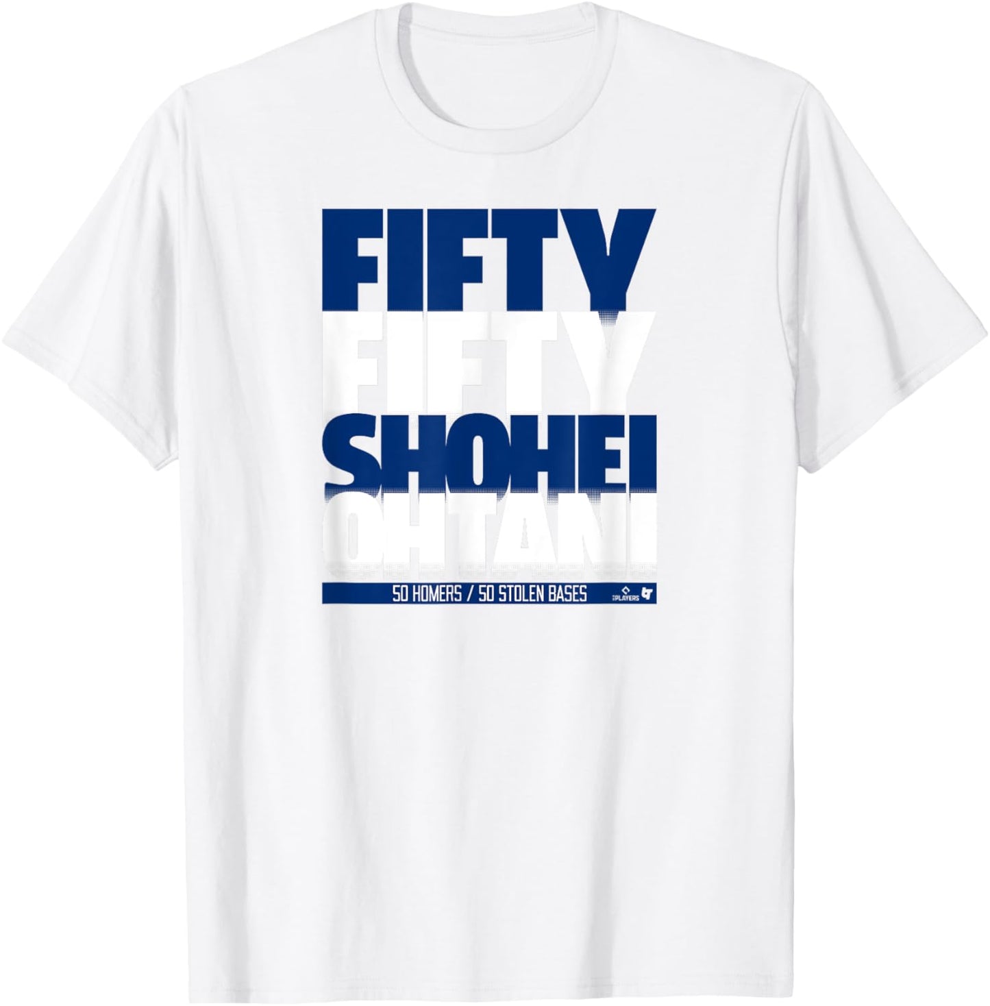 Shohei Ohtani - 50/50 Stack - Los Angeles Baseball T-Shirt - T-Shirt | White