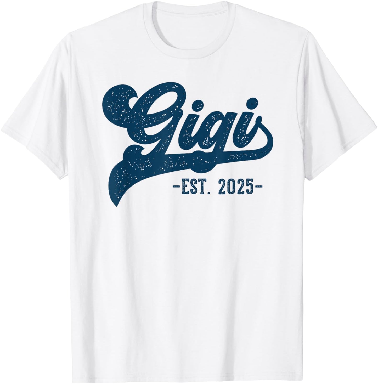 Gigi Est 2025 Gigi To Be Gifts New Gigi 2025 Pregnancy T-Shirt - T-Shirt | White