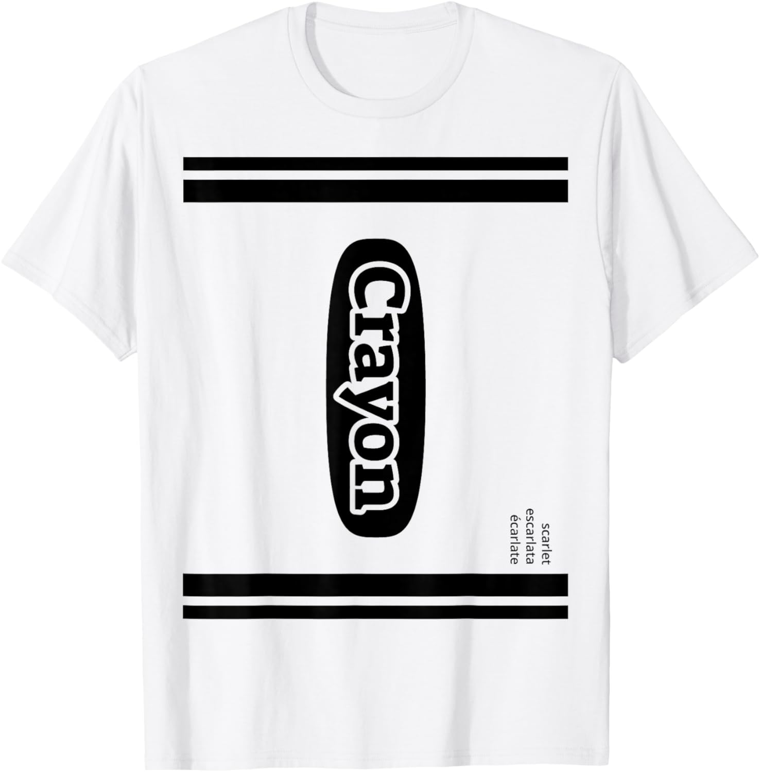 Crayon Scarlet Red Group Costume T-Shirt - T-Shirt | White