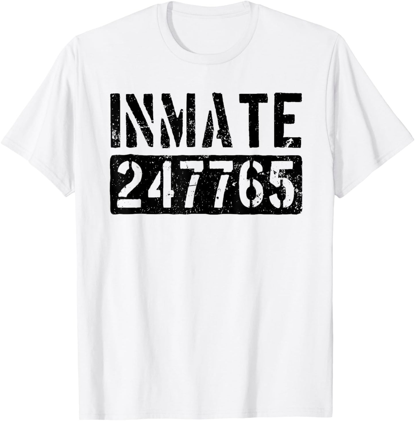 Jail Inmate Funny Prison Inmate Costume Men T-Shirt - T-Shirt | White