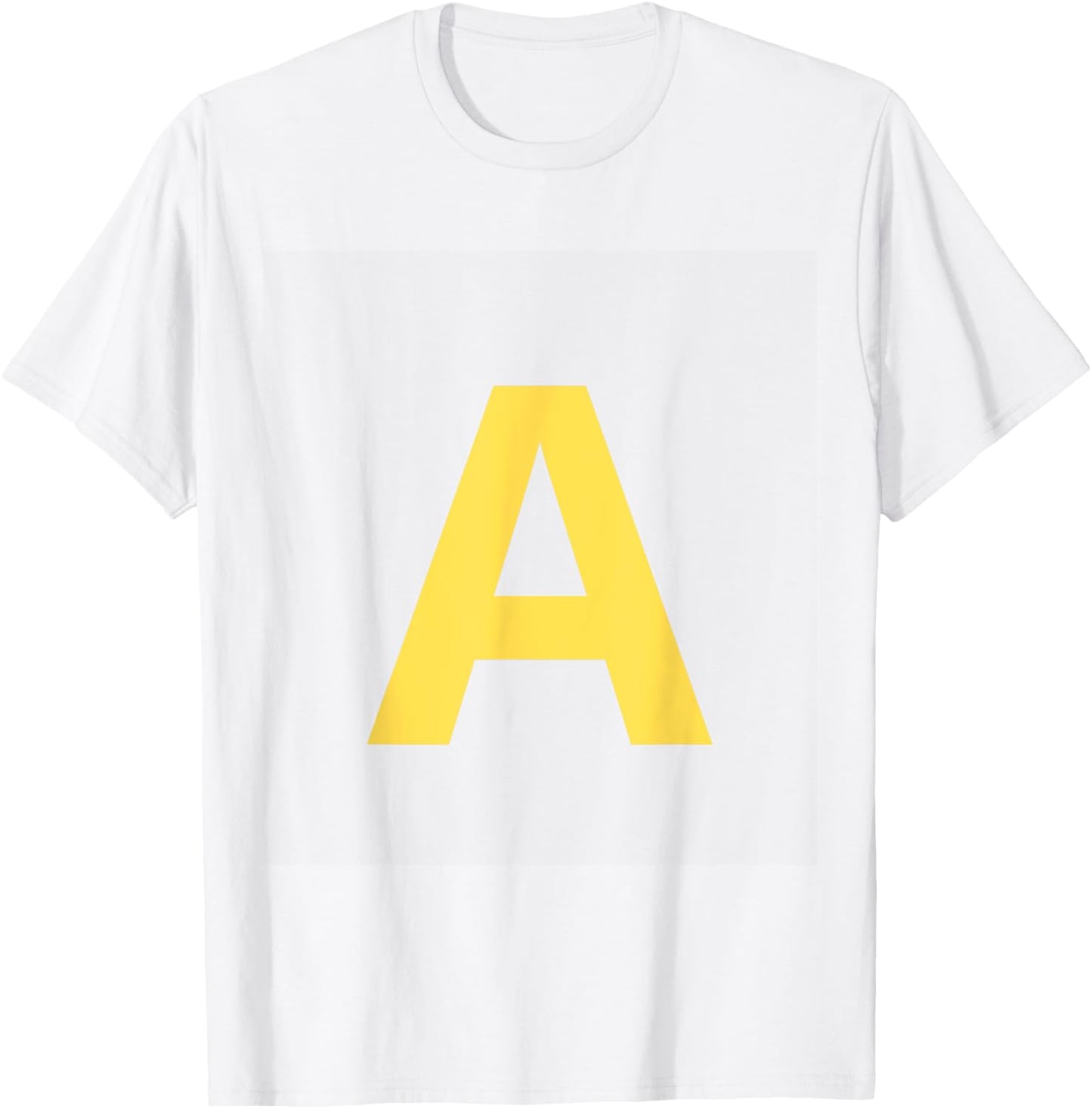 Yellow Letter A Red Halloween Party Costume Kids T-Shirt - T-Shirt | White