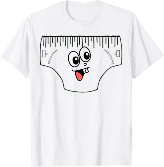 Funny Creepy Pair Of Underwear Face Costume T-Shirt - T-Shirt | White